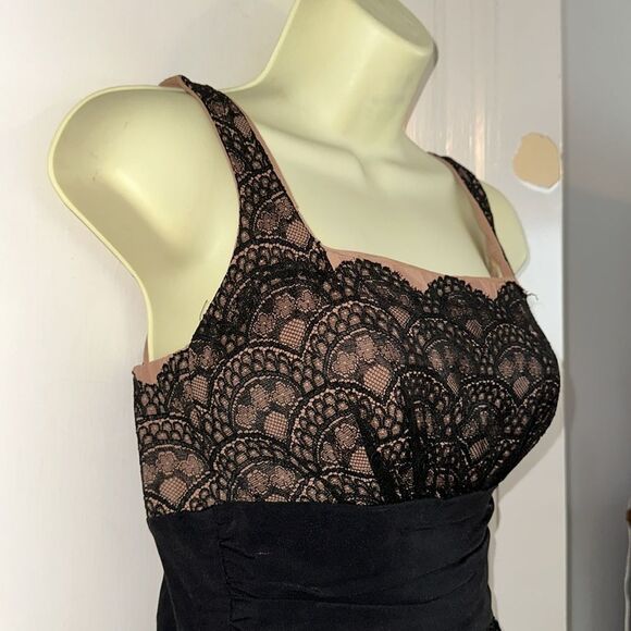 Vintage 60s Limited Edition by Rose Marie Reid Black & Tan Lace Swimdress - Picture 6 of 10